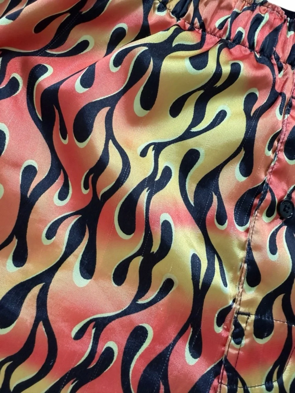 AEO American Eagle Flames Satin Pocket Boxer Shorts